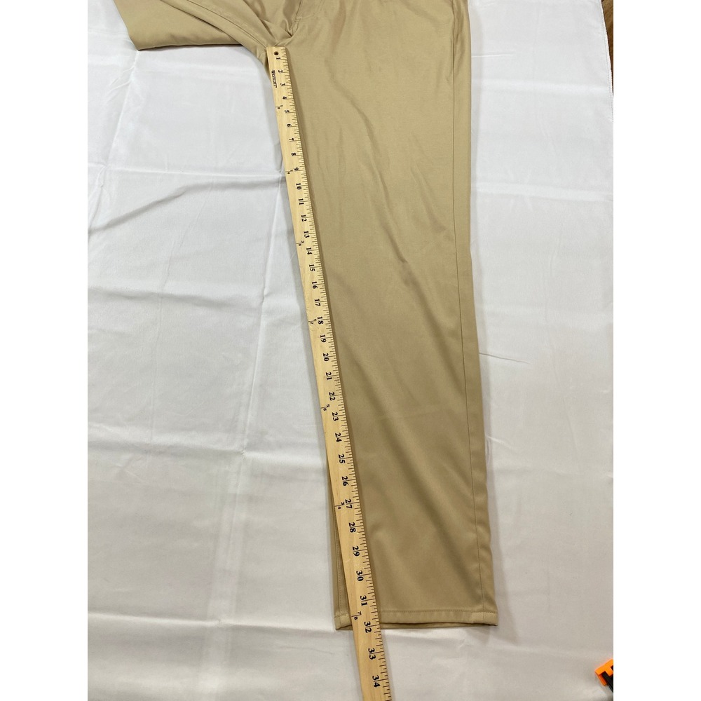 Brooks Brothers Mens 36x32 Performance 5-Pocket Pants Khaki Tan Stretch Straight - Picture 15 of 16